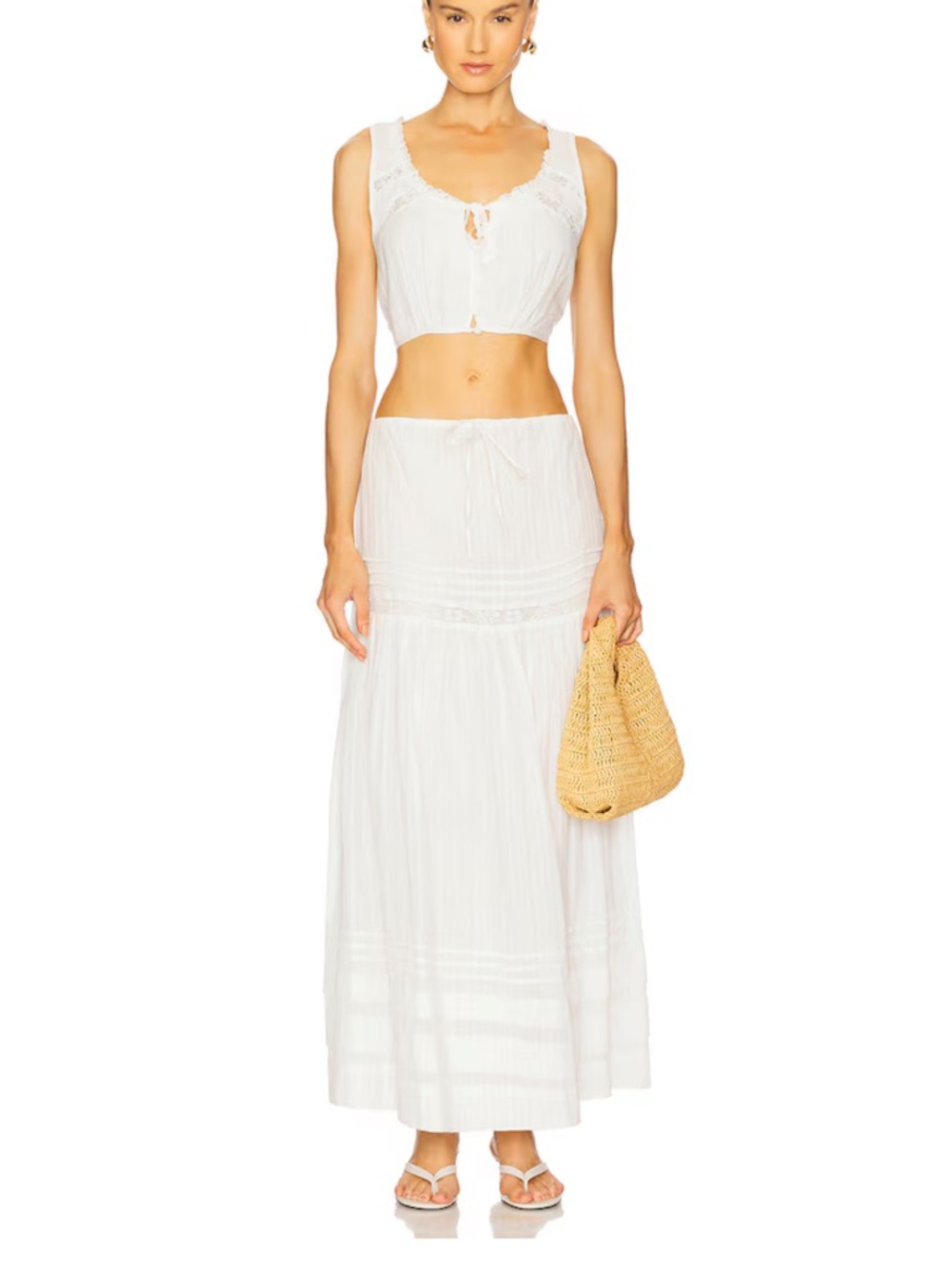 l*space Reia Maxi Skirt - Breezy Tiered Cotton
